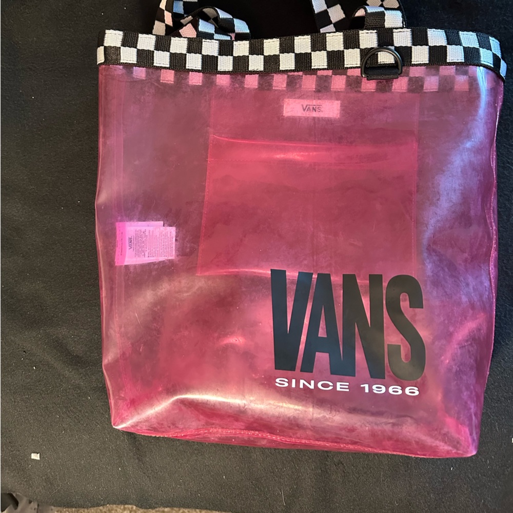 Vans Pink PVC Bag